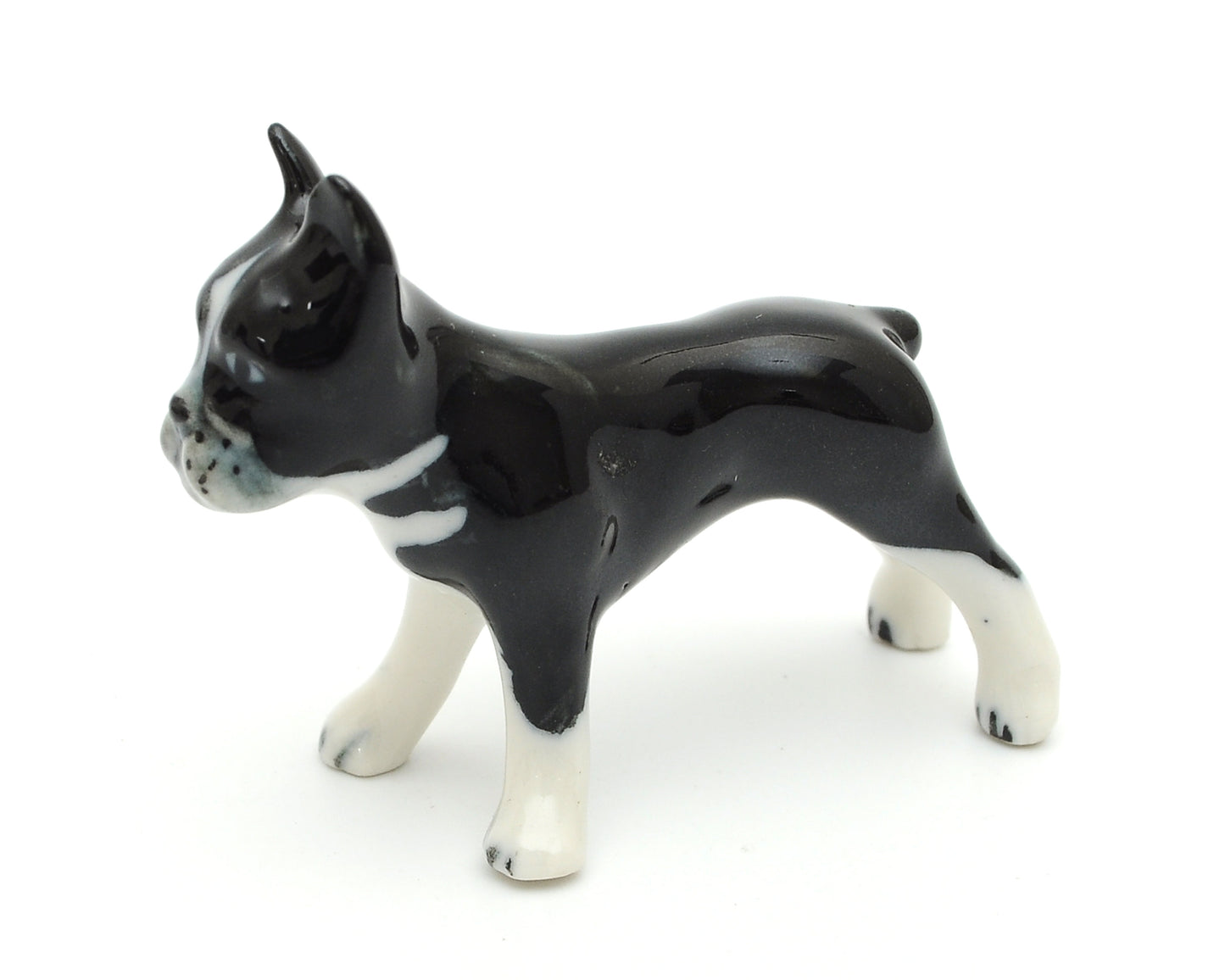 Handmade Miniatures Ceramic French Bulldog Figurine Animals Decor Collection