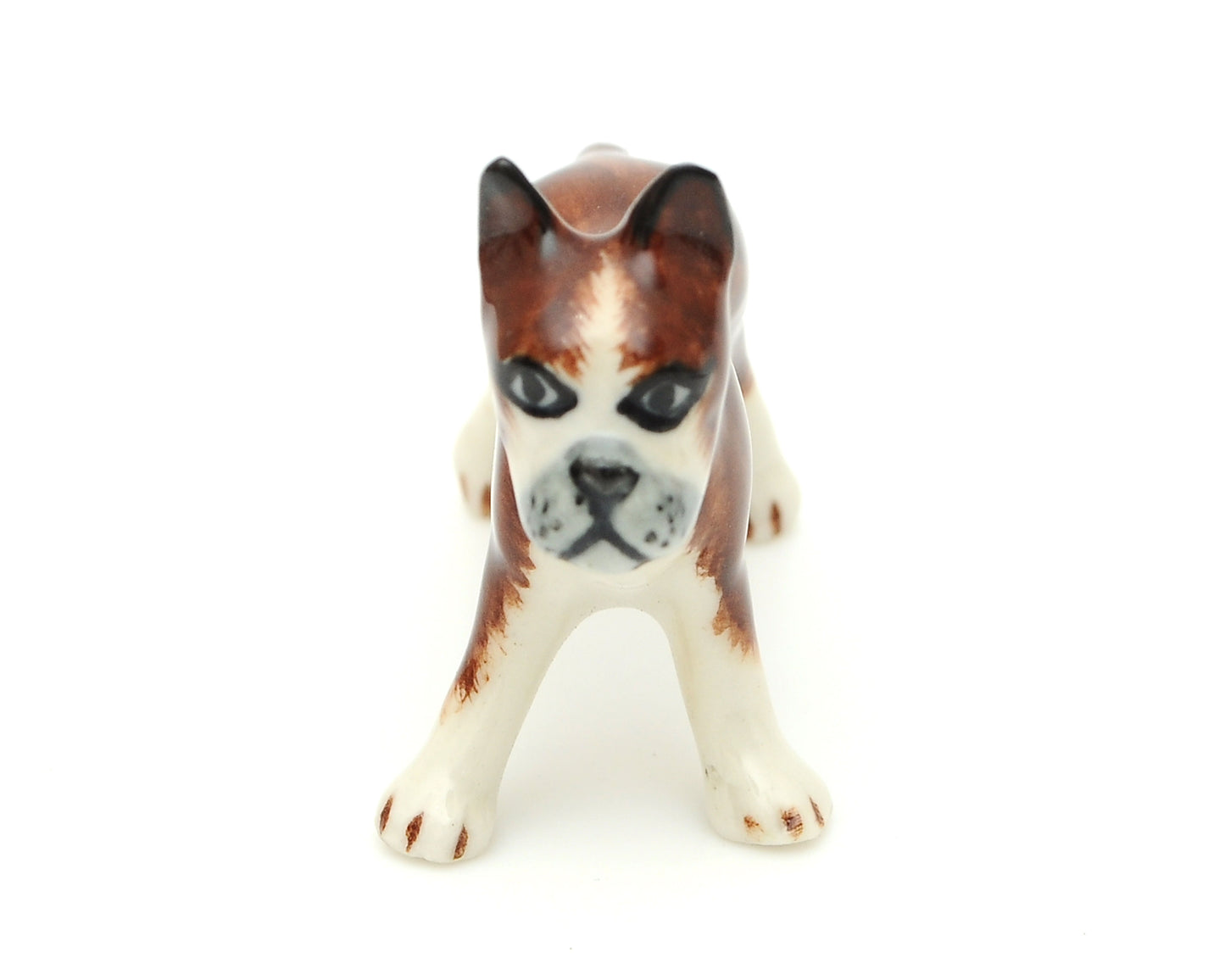 Handmade Miniatures Ceramic French Bulldog Figurine Animals Decor Collection