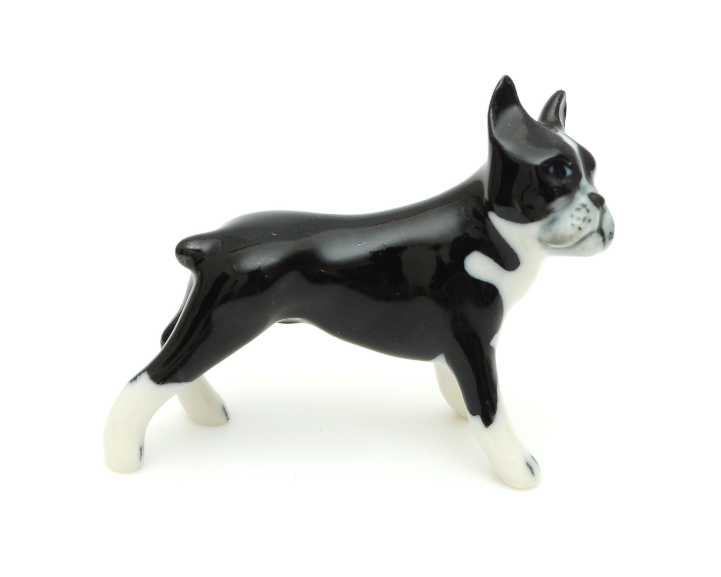 Handmade Miniatures Ceramic French Bulldog Figurine Animals Decor Collection