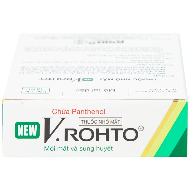 NEW V.Rohto Eye Relief Drops for Eyestrain, Congestion, Redness & Fatigue 13ml