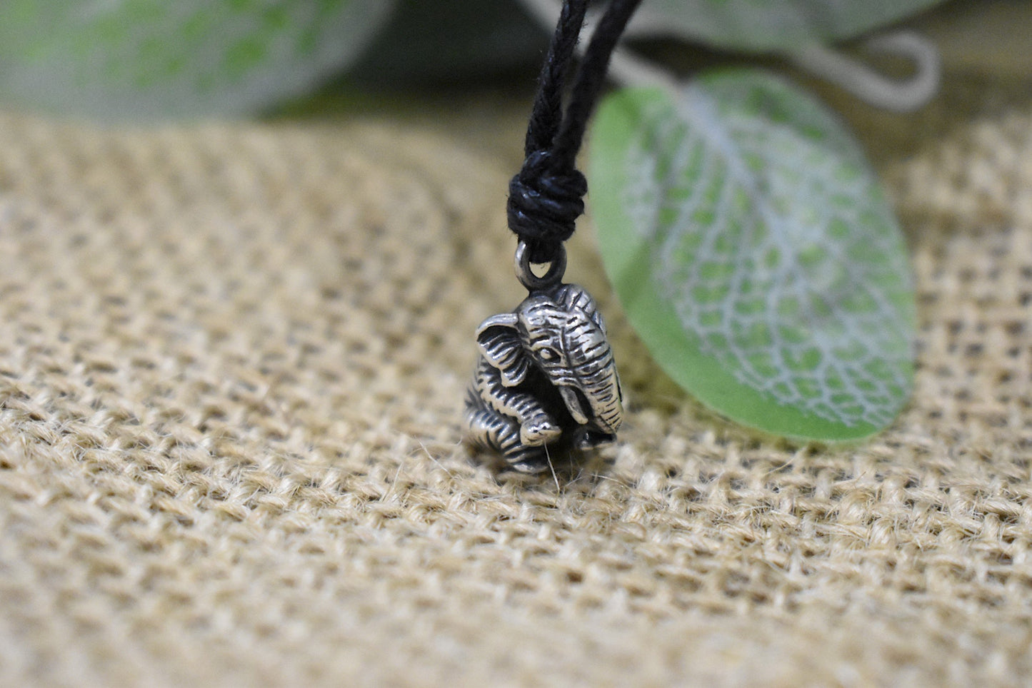 Sitting Elephant 92.5 Sterling Silver Gold Brass Necklace Pendant Jewelry
