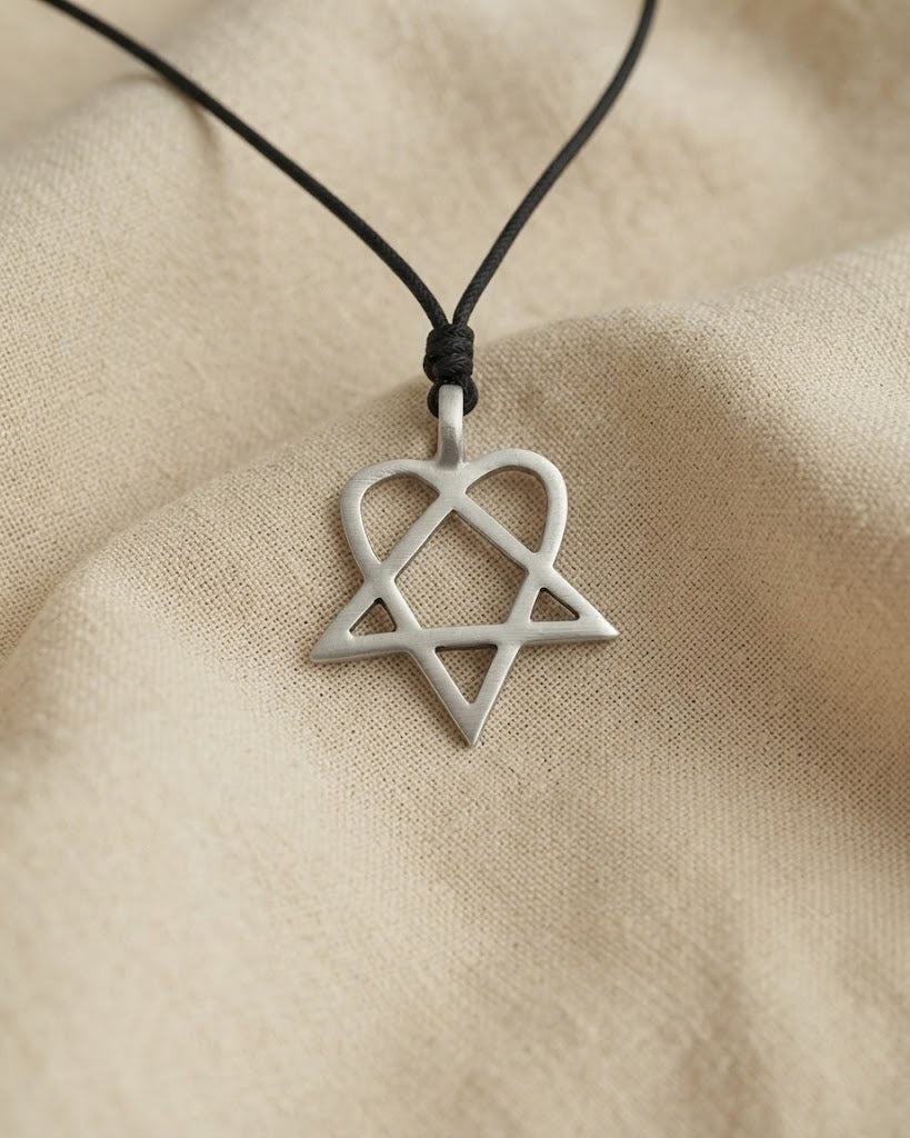 HIM Heartagram Silver Pewter Gold Brass Necklace Pendant Jewelry