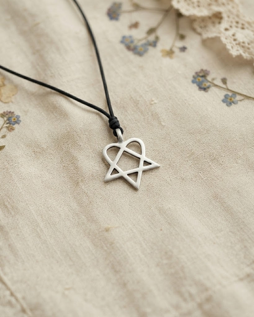 HIM Heartagram Silver Pewter Gold Brass Necklace Pendant Jewelry