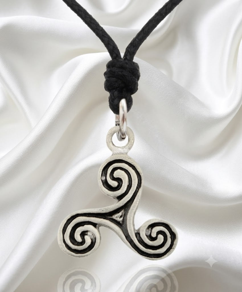 Trilogy Wave 92.5 Sterling Silver Pewter Gold Brass Necklace Pendant Jewelry
