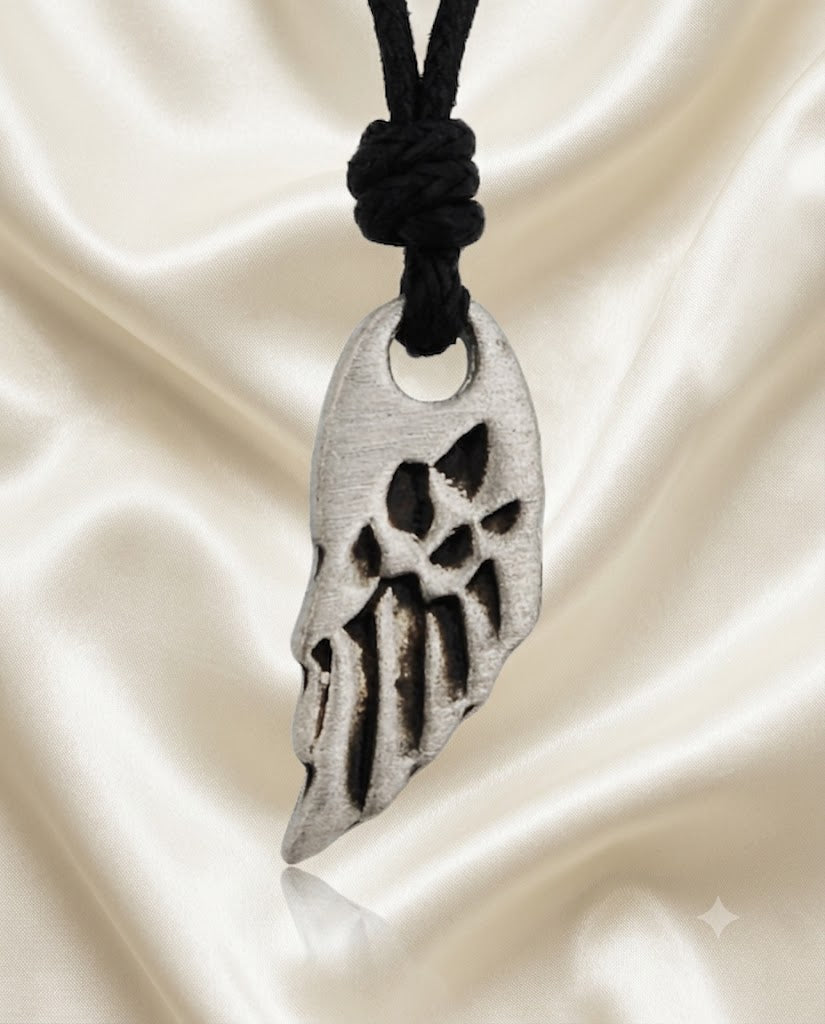 Wing Of An Angel Sterling Silver Brass Pewter Silver Charm Necklace Pendant Jewelry