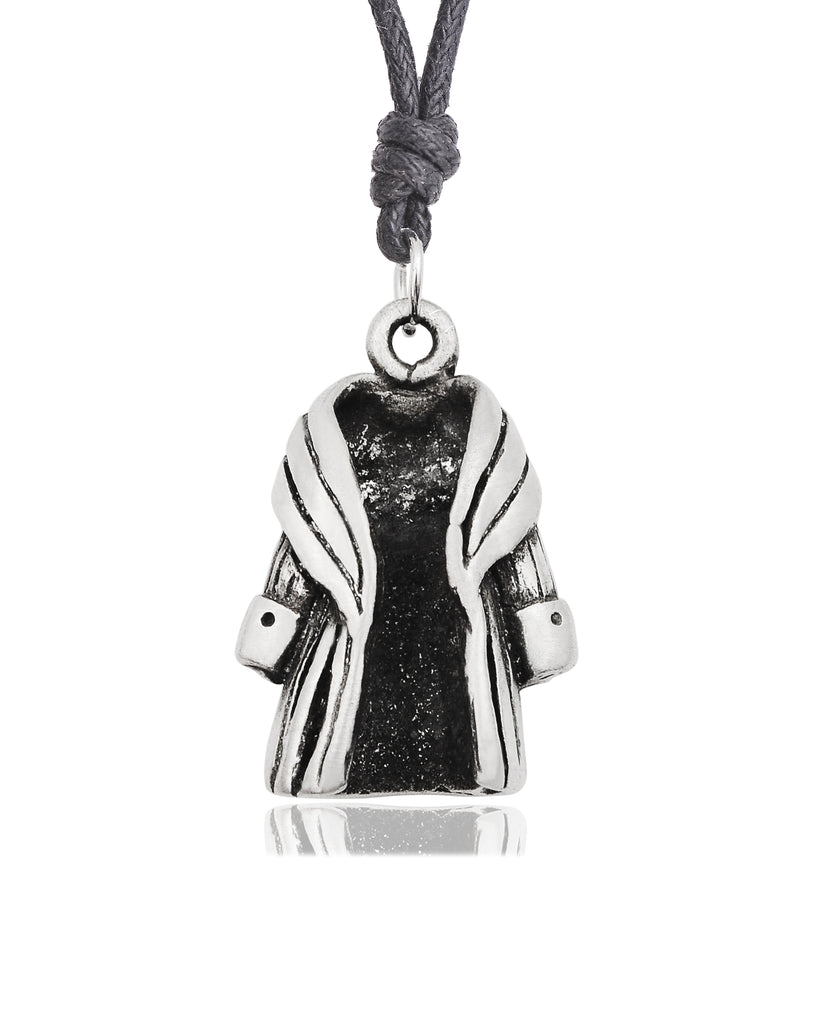Winter & Fur Coat Silver Pewter Gold Brass Charm Necklace Pendant Jewelry