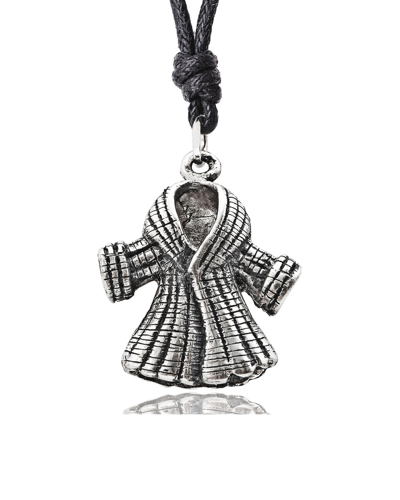 Winter & Fur Coat Silver Pewter Gold Brass Charm Necklace Pendant Jewelry