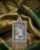 Rectangle Chinese Zodiac Sterling Silver Pewter Brass Necklace Pendant Jewelry