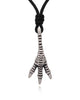 Mini Cute Bird Feet 92.5 Sterling Silver Pewter Gold Brass Charm Necklace Pendant Jewelry