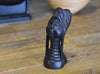 Karen Hill Tribe Long Neck Woman - Vintage Sculpture Carved Blackwood Ethnic Decor
