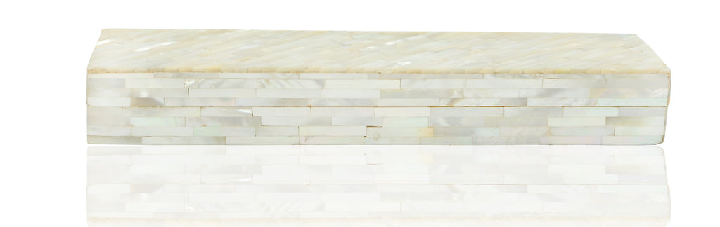Natural Mother of Pearl Jewelry Medium Box Bracelet Necklace Case