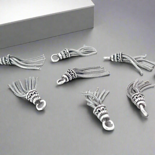 925 Sterling Silver Chain Tassel Charm Pendant Necklace Bracelet Earrings New