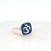 Unique Hindu Aum Om Ohm Word Sterling Silver Ring Jewelry Size 25