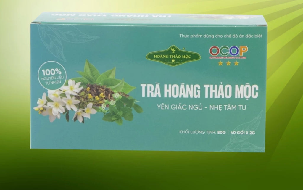 Hoang Thao Moc Tea - Herbal Gynostemma Tea - Supports Insomnia Symptoms - 500g pack