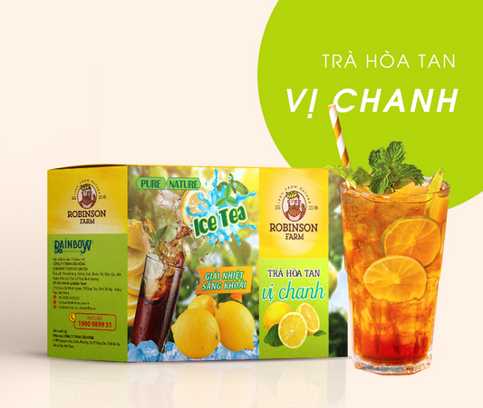 Robinson Farm - Lemon Flavor Instant Vietnamese Tea (18 bags x 15g x 1 box)