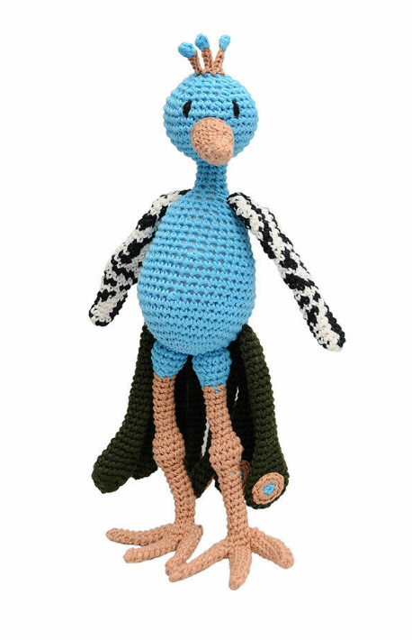 Peacock Handmade Amigurumi Stuffed Toy Knit Crochet Doll VAC