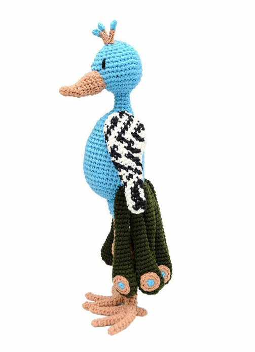 Peacock Handmade Amigurumi Stuffed Toy Knit Crochet Doll VAC