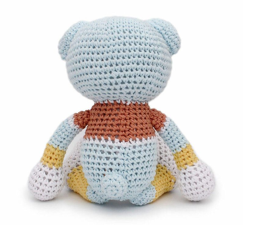 Adorable Amikomo Bear Handmade Amigurumi Stuffed Toy Knit Crochet Doll VAC