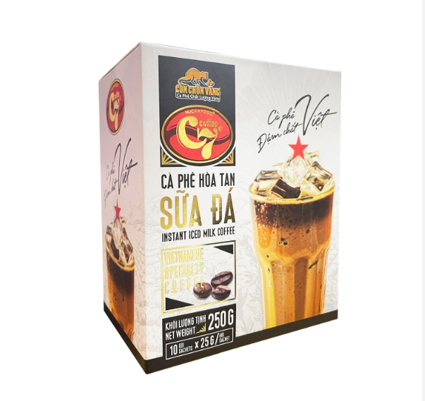 Huca Food - Instant Iced Milk Coffee Vietnamese Special Coffee 250g ( 10 x 25 g)