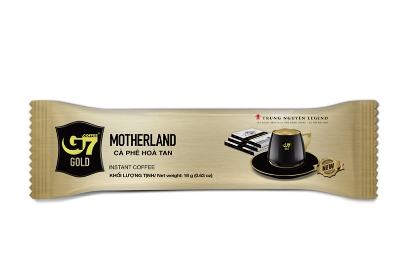 Trung Nguyen G7 Gold Motherland Instant Coffee – Box of 14 Sachets x 18g 252g (8.9 oz)