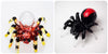 Spider Figurine Blown Glass Animal Figurine Black Hand Blown Art Insect Collectible Halloween Decor