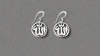 Allah Muslim Islamic Word 92.5 Sterling Silver Earrings Jewelry