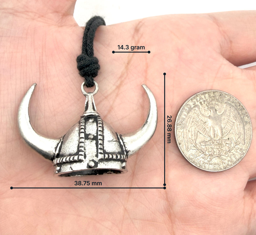 Viking Helmet Norway Sterling Silver Pewter Brass Charm Necklace Pendant Jewelry