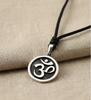 Fashionable Om Ohm 92.5 Sterling Silver Charm Necklace Pendent Jewelry