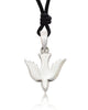 Dove Bird Of Peace 92.5 Sterling Silver Pewter Brass Necklace Pendant Jewelry