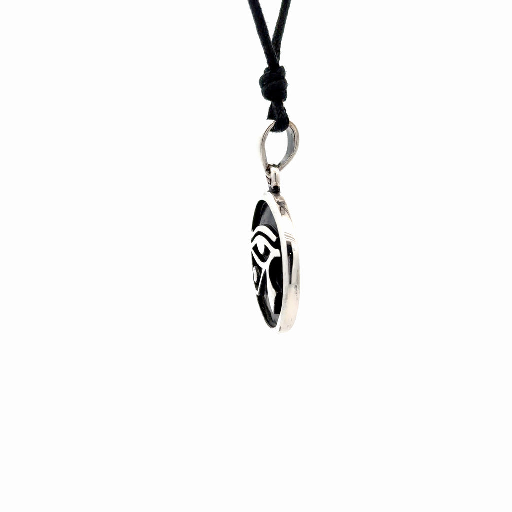 Eye of Ra - Ancient Egypt Handmade Silver Brass Pewter Necklace Pendant Jewelry