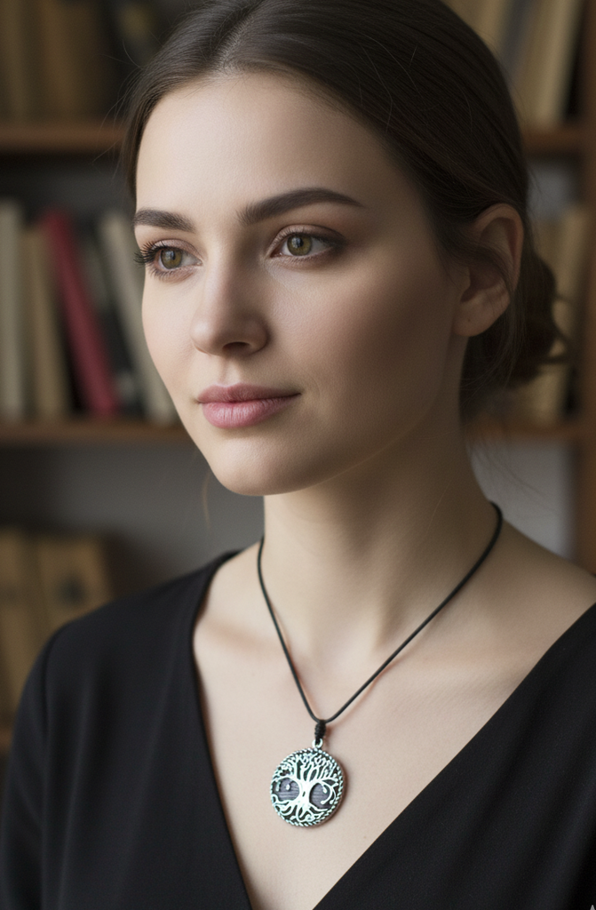 Celtic Tree Of Life 92.5 Sterling Silver Pewter Brass Necklace Pendant Jewelry