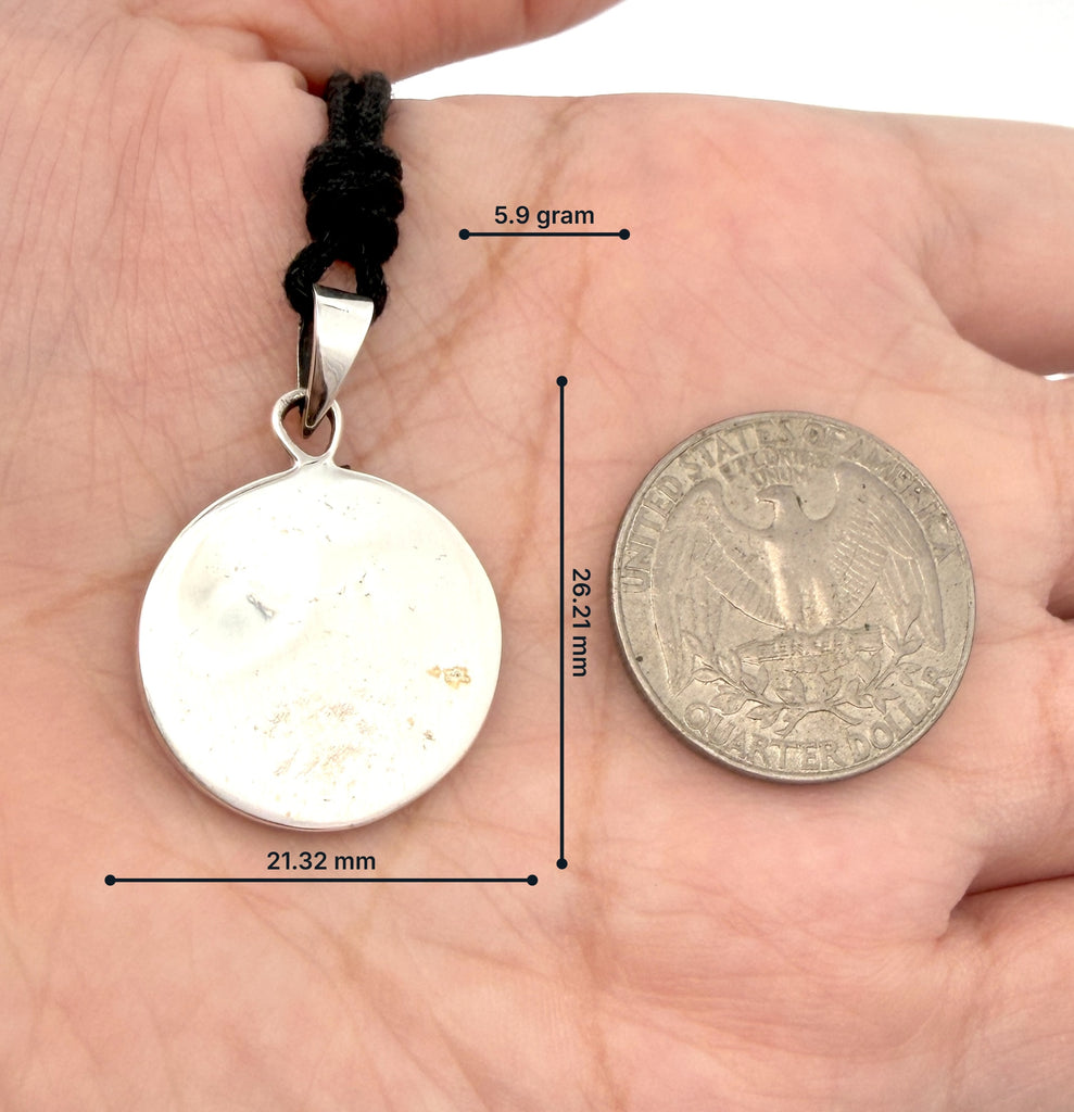 Unique Hindu Symbol Sterling Silver Pewter Brass Charm Necklace Pendant Jewelry