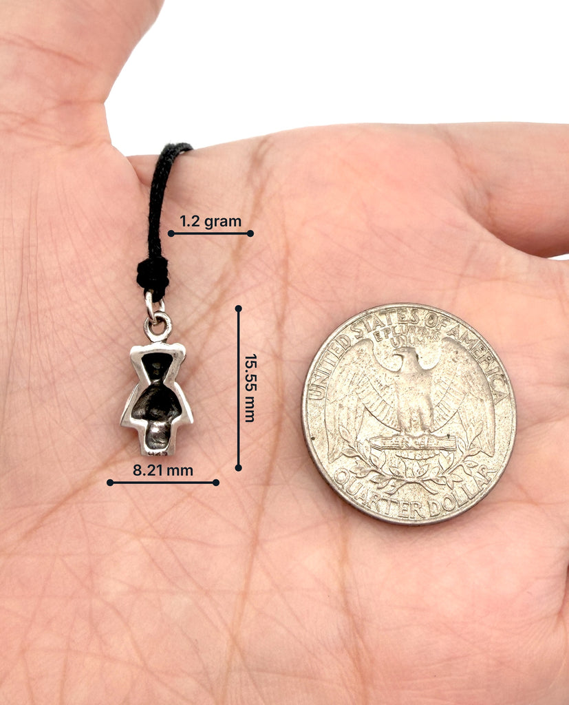 Teddy Bear Doll Charm 92.5 Sterling Silver Pewter Brass Necklace Pendant Jewelry
