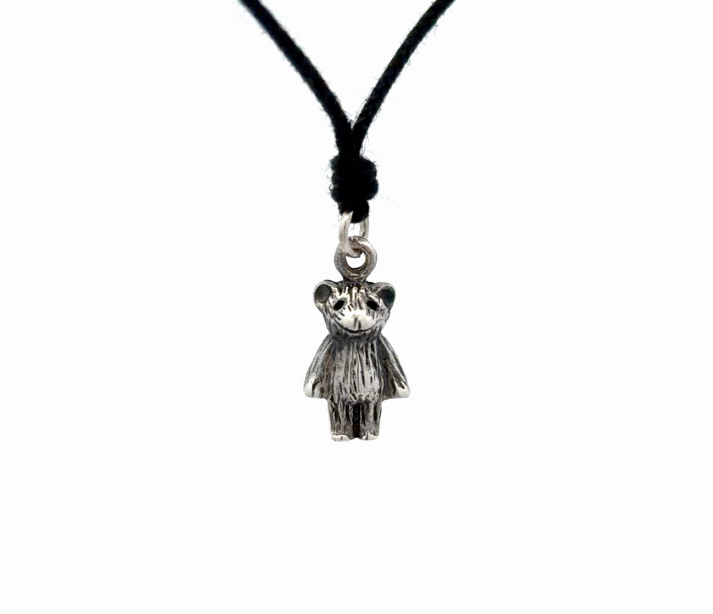 Teddy Bear Doll Charm 92.5 Sterling Silver Pewter Brass Necklace Pendant Jewelry