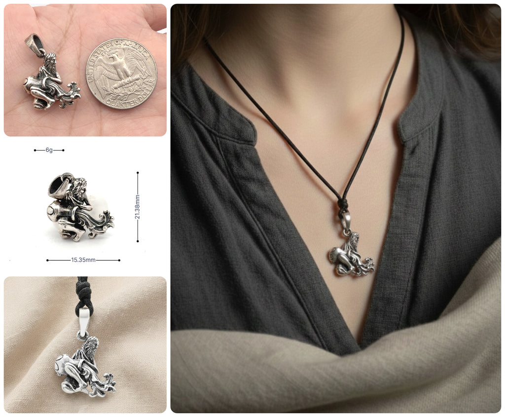 New Astrology Horoscope Sterling-silver Gold Brass Necklace Pendant Jewelry