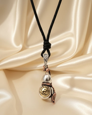 Buddhist Wheel of Life Silver Pewter Charm Necklace Pendant Jewelry