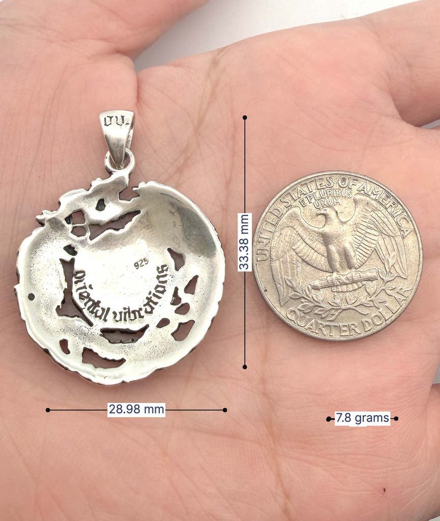 Phoenix Dragon Yin Yang 92.5 Sterling Silver Golden Brass Pewter Necklace Pendant