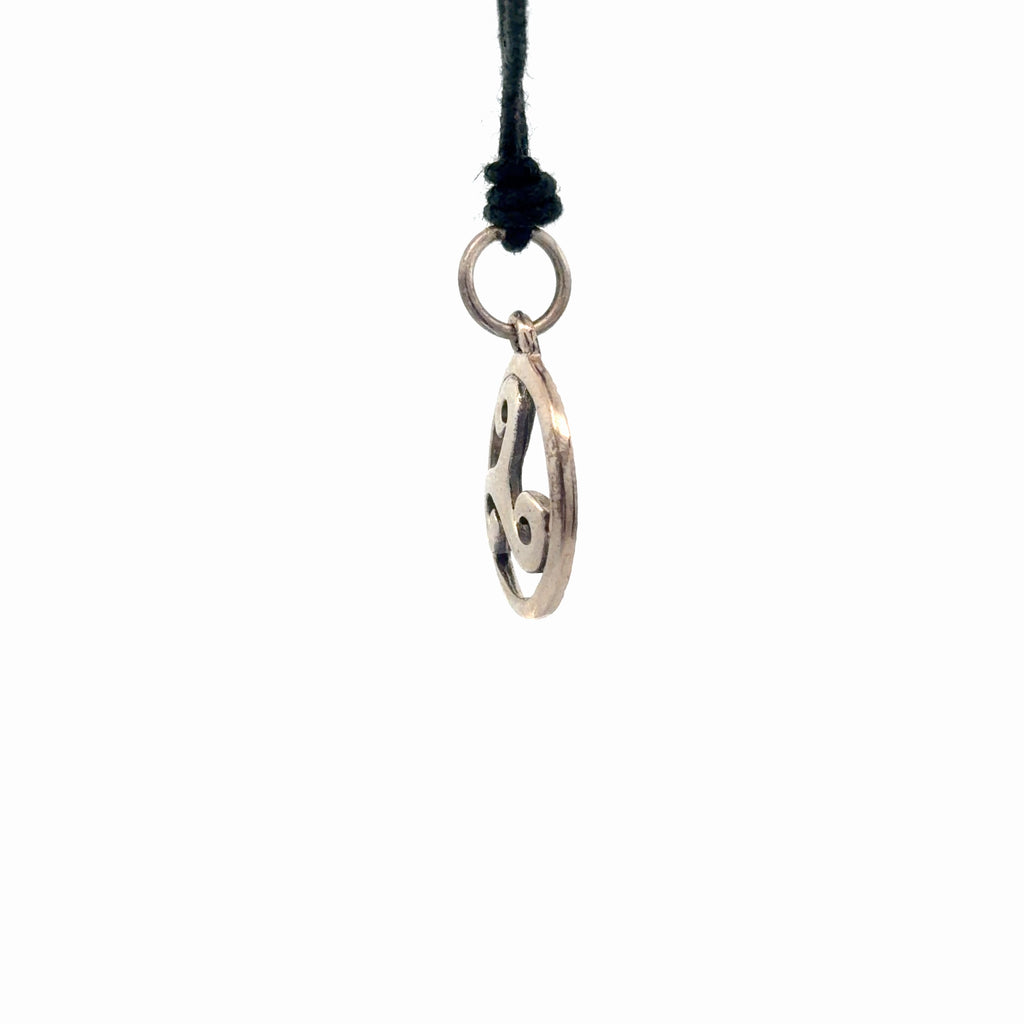 Trilogy Triquetra Wave 92.5 Sterling Silver Gold Brass Necklace Pendant Jewelry