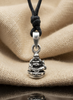 Happy Smile Buddha 92.5 Sterling Silver Brass Charm Necklace Pendant Jewelry