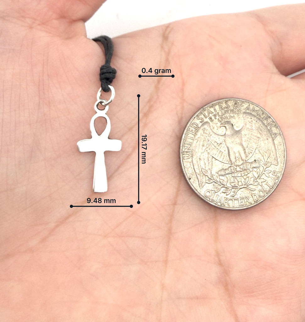 Egyptian Ankh Key 92.5 Sterling-silver Pewter Brass Necklace Pendant Jewelry