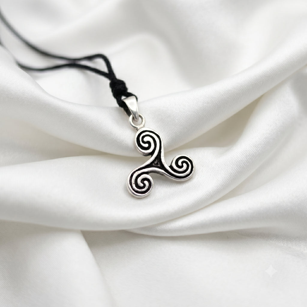 Trilogy Wave 92.5 Sterling Silver Pewter Gold Brass Necklace Pendant Jewelry