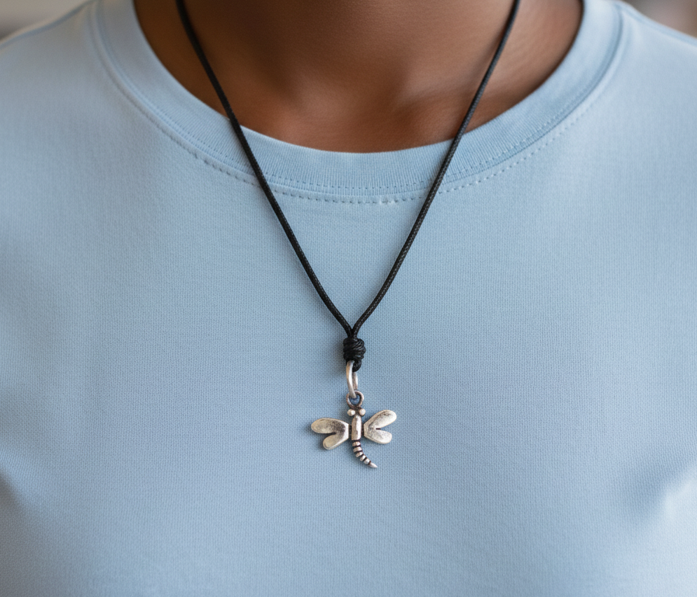 Cute Mini Butterfly Sterling-silver Pewter Brass Charm Necklace Pendant Jewelry