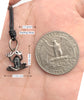Frog Toad Prince 92.5 Sterling Silver Gold Brass Charm Necklace Pendant Jewelry (Copy)