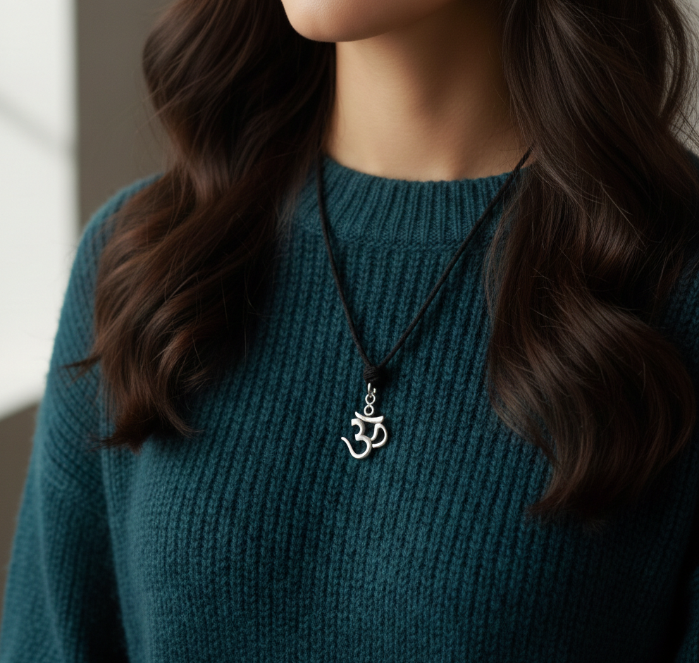 Trending Hindu Ohm Ohm 92.5 Sterling Silver Gold Brass Pewter Necklace Pendant Jewelry