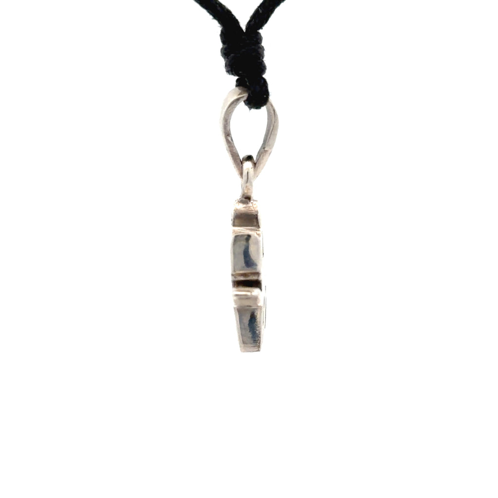 Cat Feline Silver Pewter Sterling Silver Charm Necklace Pendant Jewelry With Cotton Cord