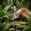 Frog Toad Prince 92.5 Sterling Silver Gold Brass Charm Necklace Pendant Jewelry (Copy)