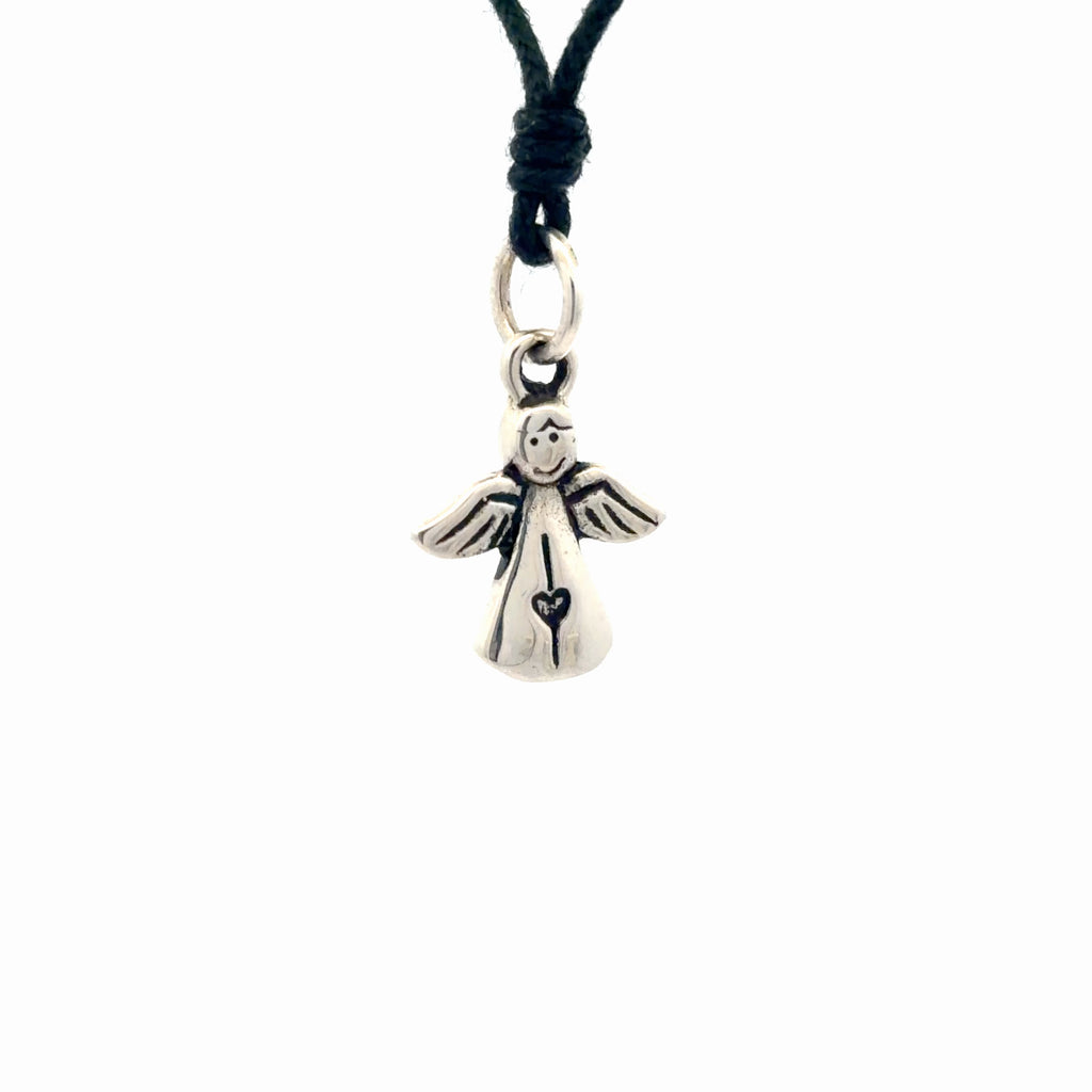 Lovely Angel Sterling Silver Pewter Gold Brass Charm Necklace Pendant Jewelry