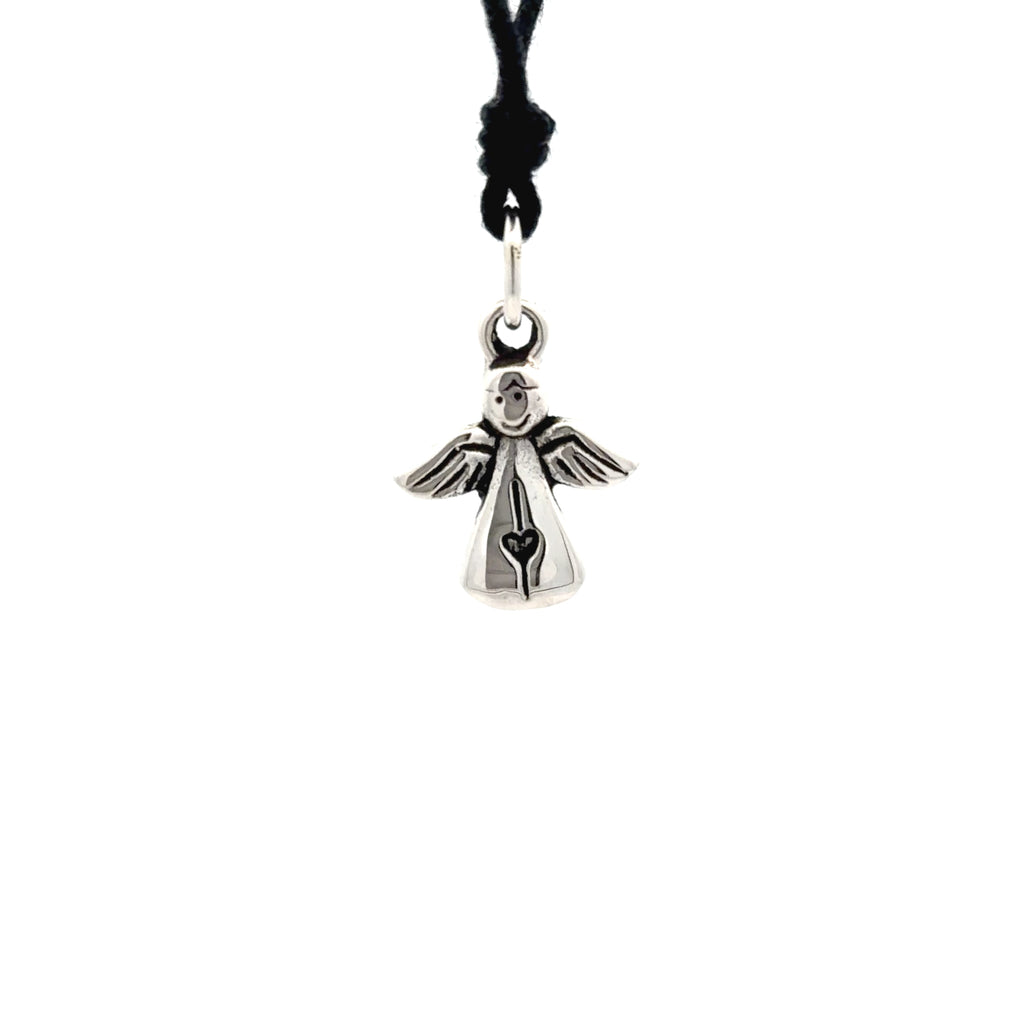 Lovely Angel Sterling Silver Pewter Gold Brass Charm Necklace Pendant Jewelry