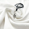 Musical Note 92.5 Sterling Silver Charm Necklace Pendant Jewelry