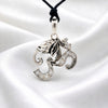 Elephant Ganesh 92.5 Sterling Silver  Necklace Pendant Jewelry.